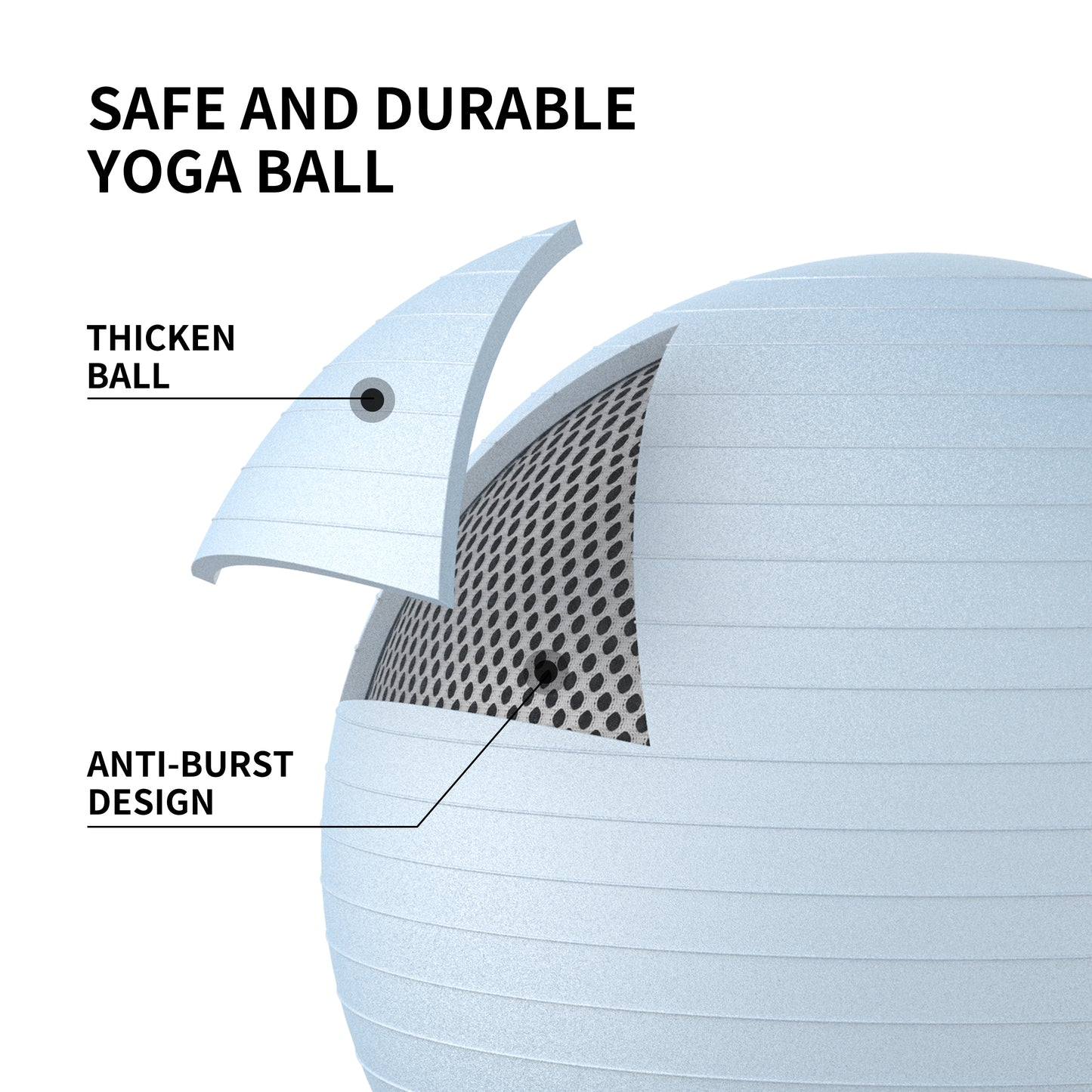 Pregnancy Ball, Extra Thick Yoga Ball - 55/65/75cm