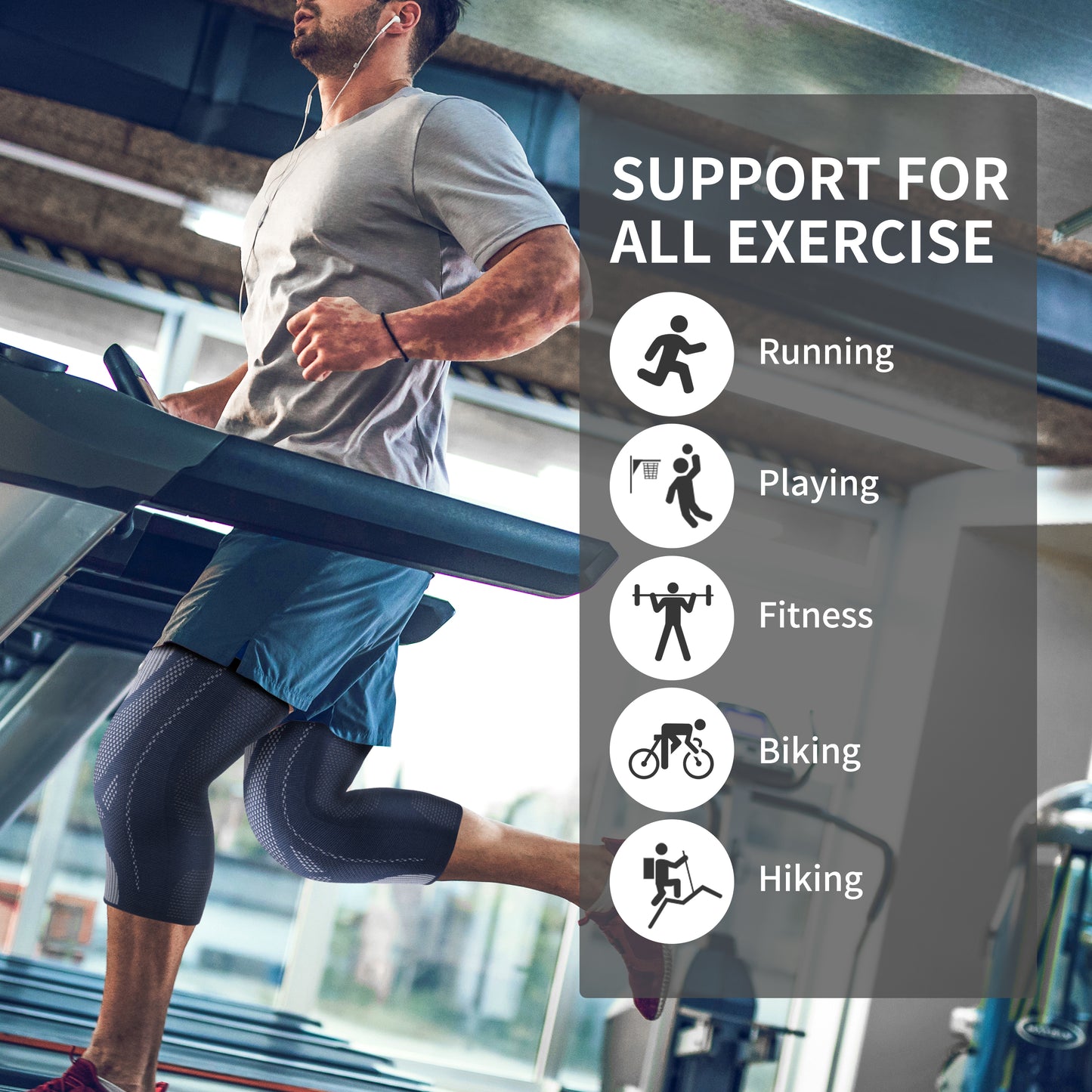 Knee Braces, Knee Compression Sleeves for Running,Workout