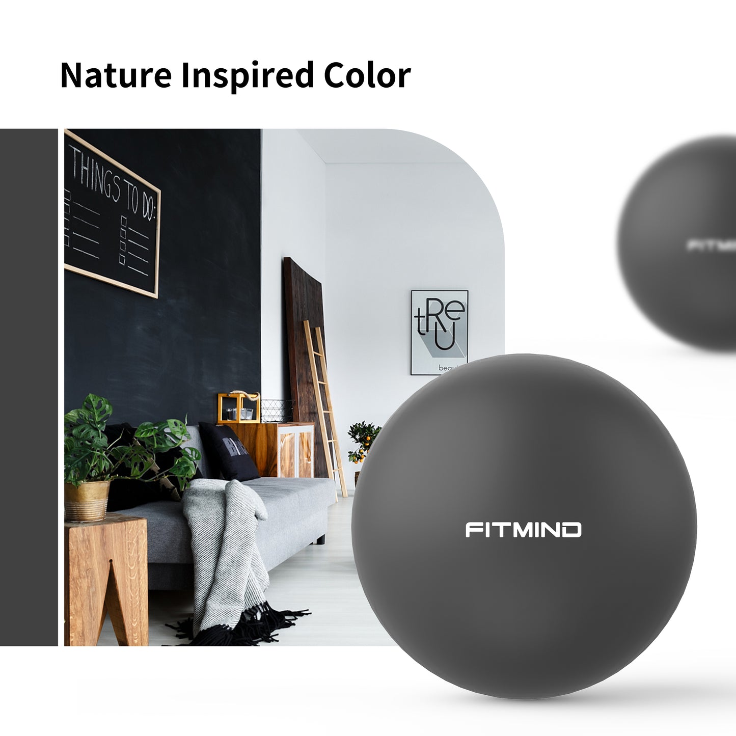Pilates Ball, Small Exercise Ball - 25cm