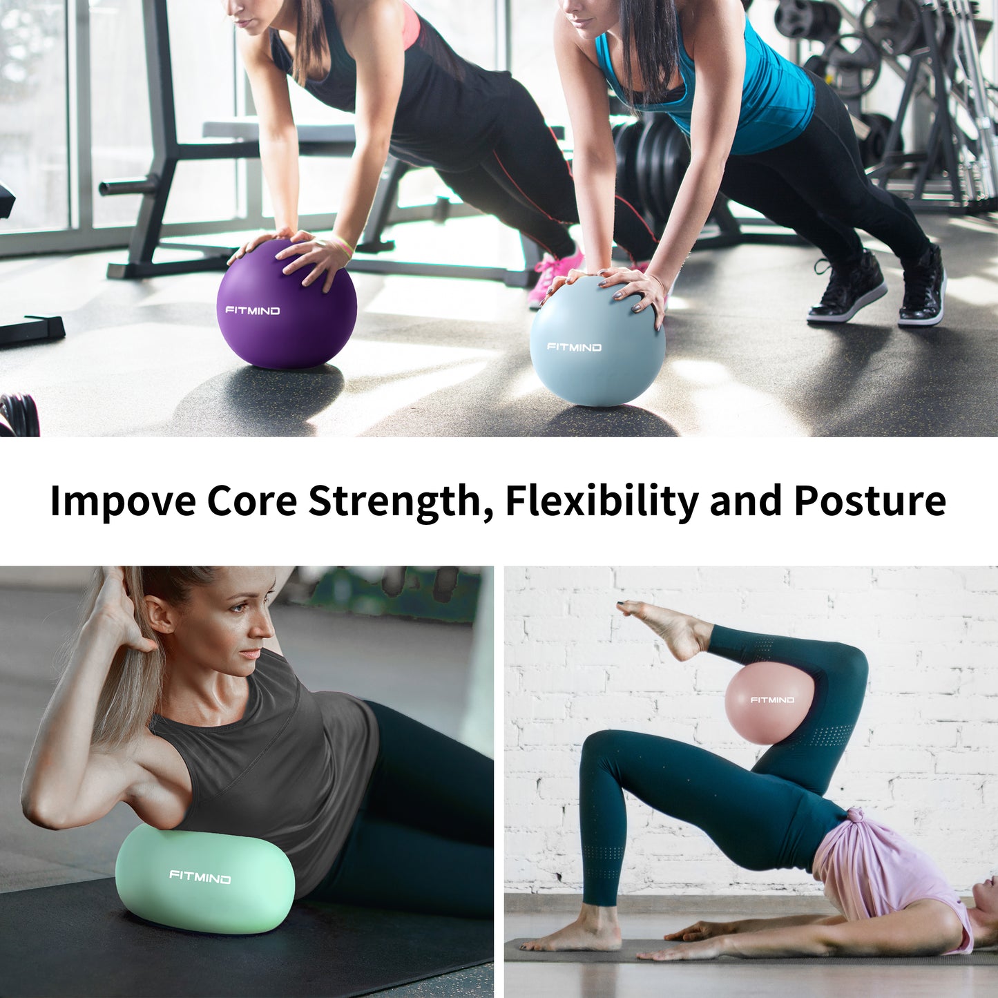 Pilates Ball, Small Exercise Ball - 25cm