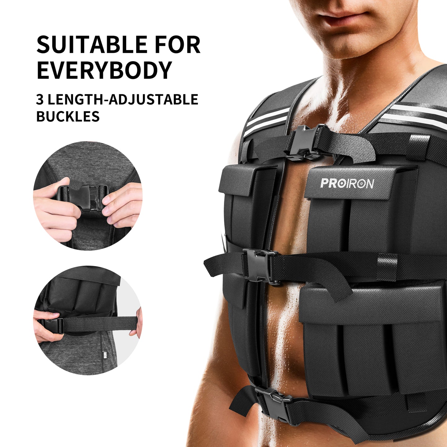 Adjustable Weighted Vest 22LB/44LB
